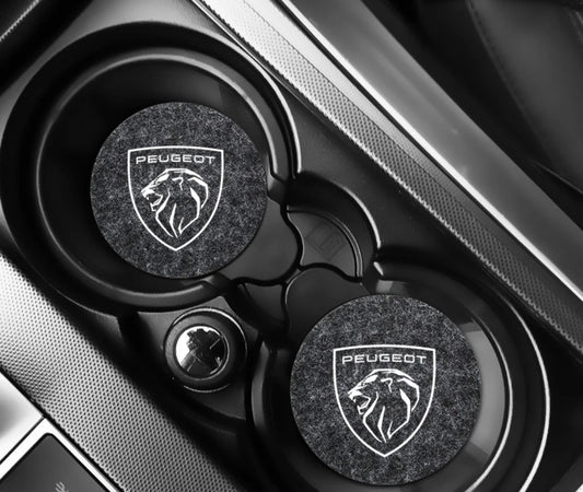 Accessori per auto tappeto antiscivolo portabottiglie per Peugeot 206 307 308 3008 207 208 407 508 Car Styling