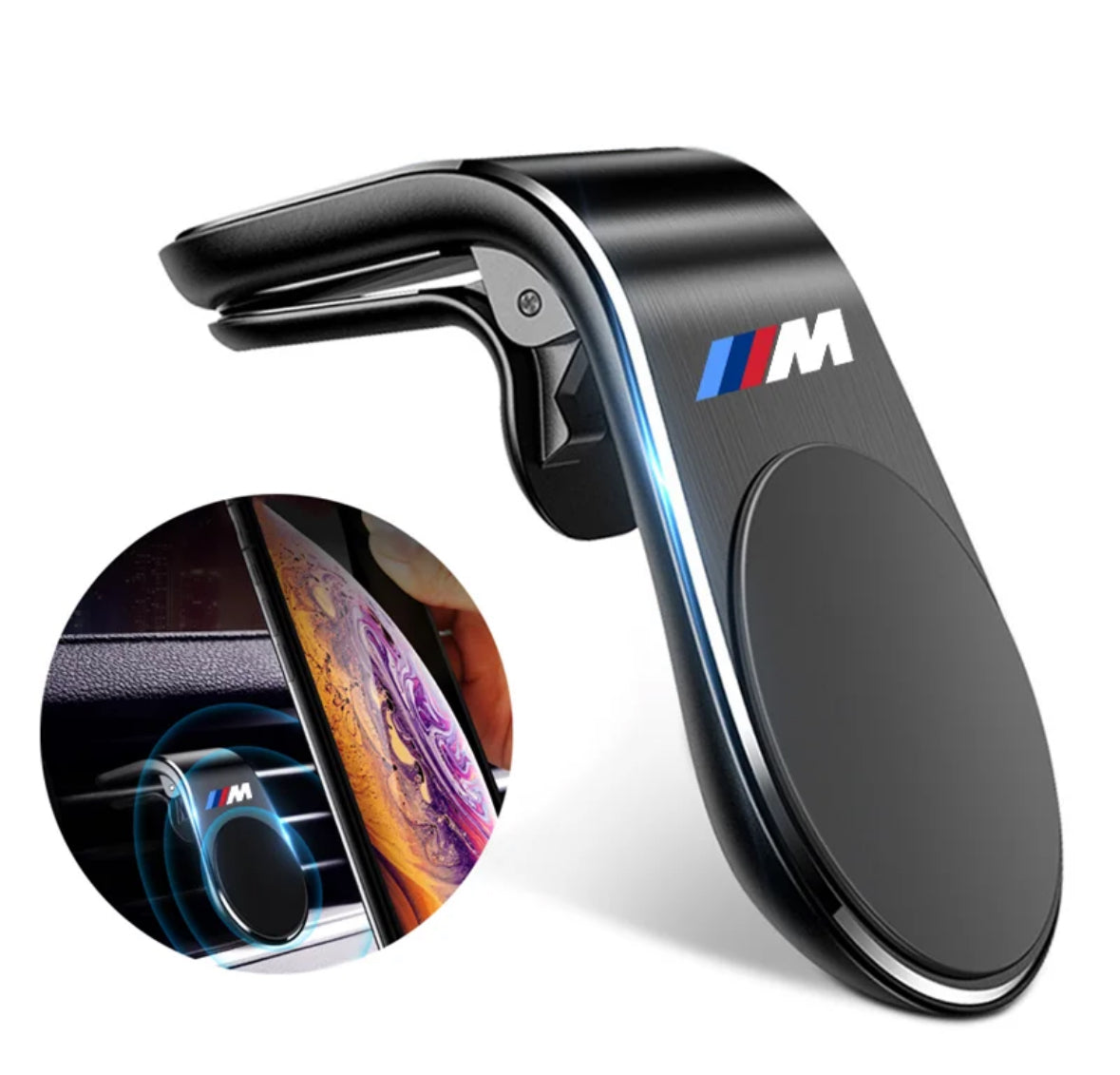 Supporto magnetico per telefono da auto in metallo per BMW M M3 M5 X1 X3 X5 X6 E46 E39 E36 E60 E90