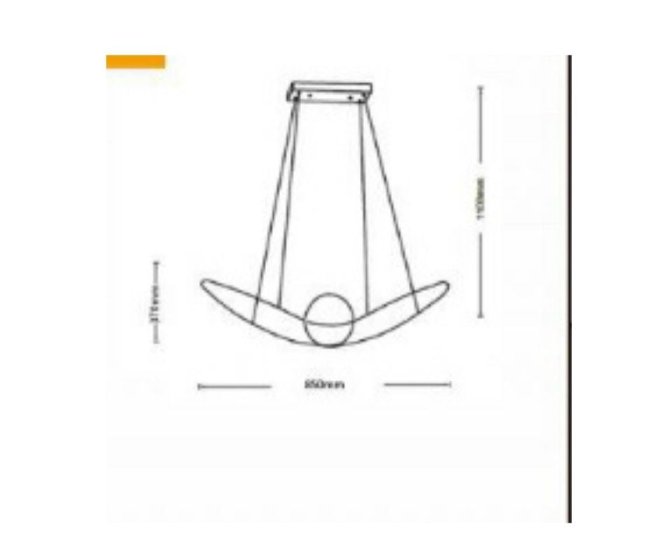 LAMPADA DA SOFFITTO 38W 3000K A07-BC
