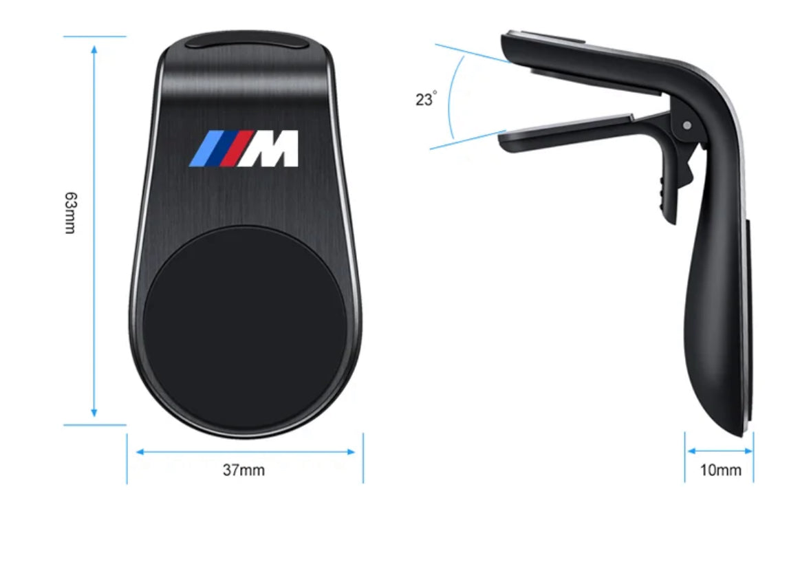 Supporto magnetico per telefono da auto in metallo per BMW M M3 M5 X1 X3 X5 X6 E46 E39 E36 E60 E90