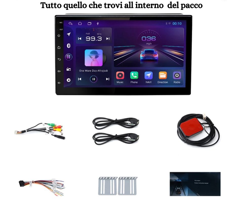 AUTORADIO ANDROID 10" UNIVERSALE PER TUTTE LE AUTO