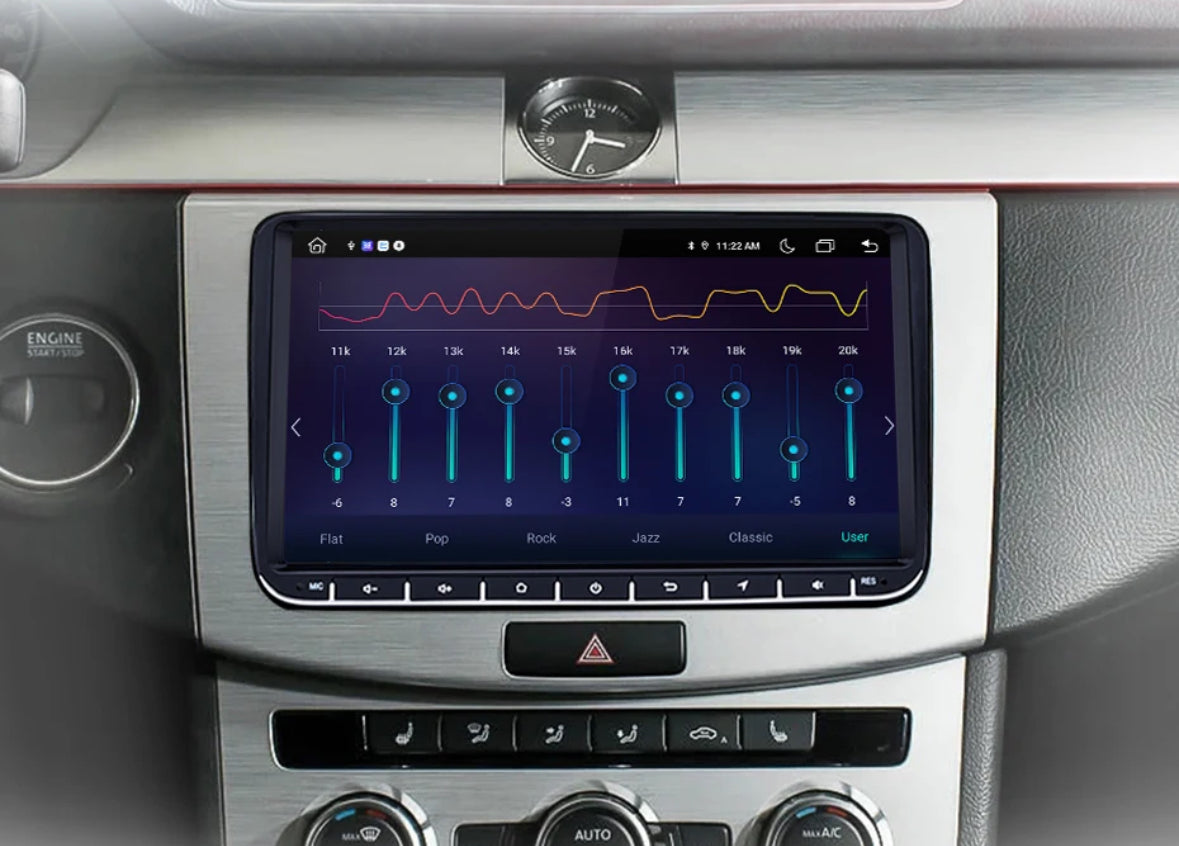 AUTORADIO 9" ANDROID 12 PER GOLF 6/ SCIROCCO/POLO/ TIGUAN/PASSAT/SKODA/SEAT