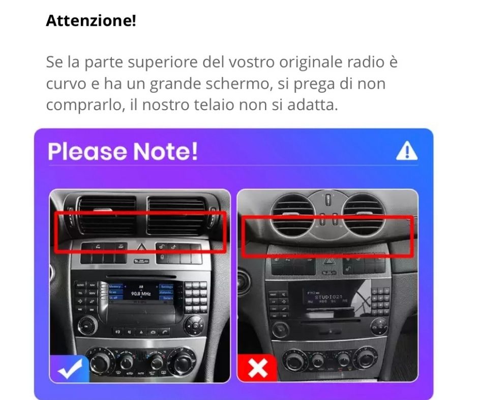 AUTORADIO MERCEDES CLASSE C W203 2005-2009 ANDROID
