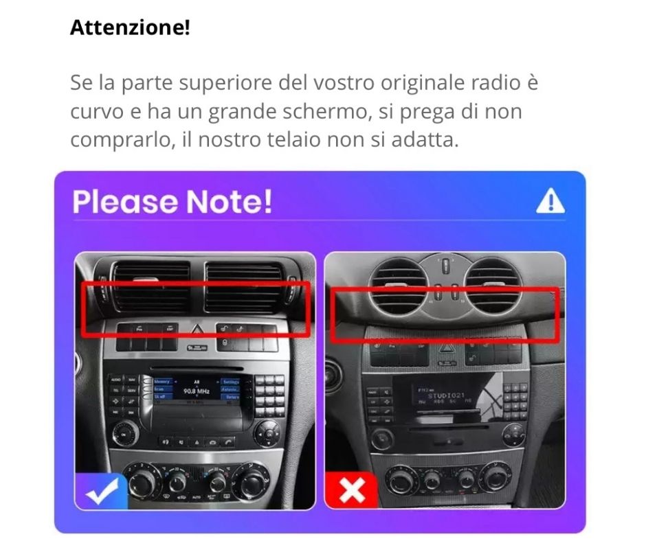 AUTORADIO MERCEDES CLK/C W 203 W209 2000-2005 ANDROID