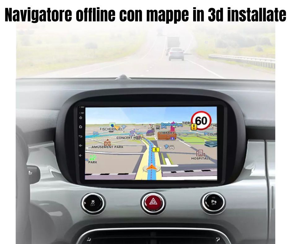 AUTORADIO FIAT 500X 2014-2020 ANDROID 12