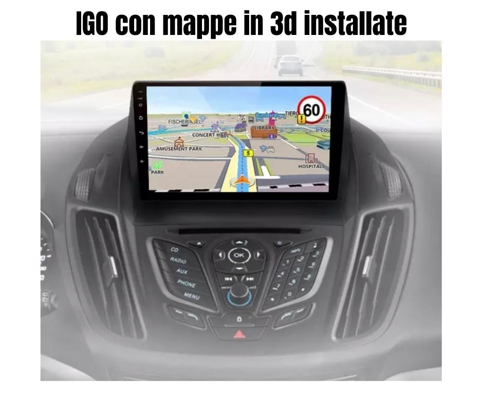 AUTORADIO ANDROID  PER FORD ESCAPE e FORD KUGA 2013-2016