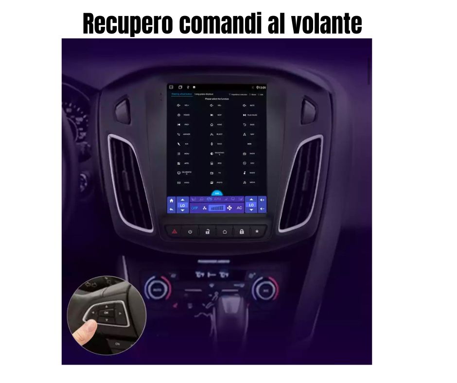 Autoradio android FORD FOCUS 2012-2017 stile Tesla