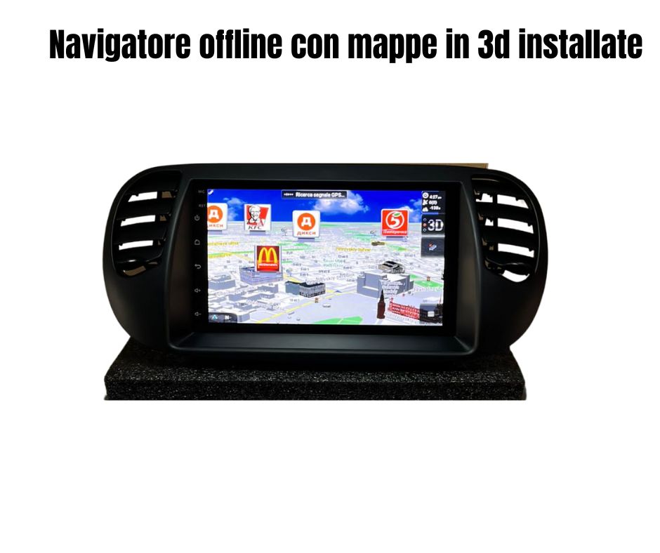 AUTORADIO FIAT 500 2007-2015 ANDROID 12