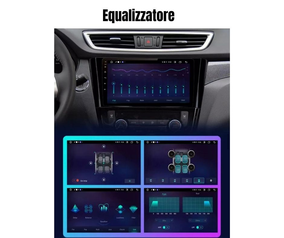 AUTORADIO ANDROID 12 PER NISSAN QASHQAI J11 2013-2017