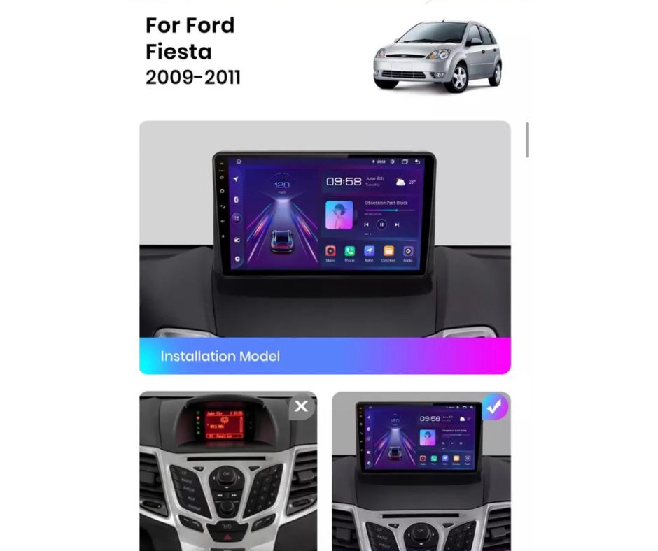 AUTORADIO ANDROID FORD FIESTA 2009-2011