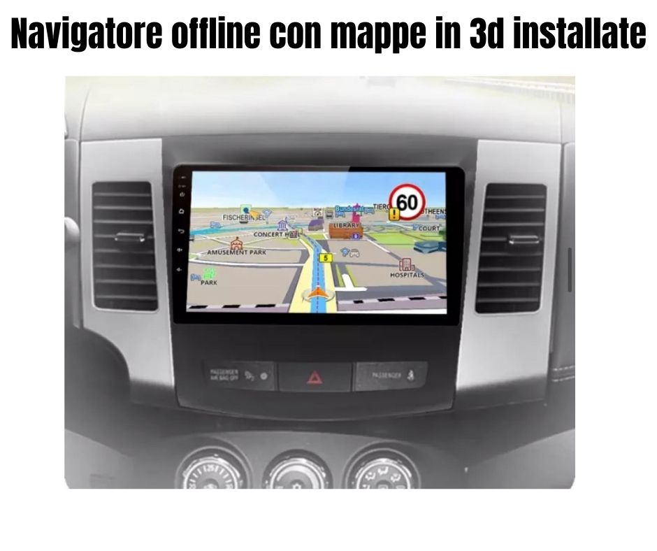AUTORADIO MITSUBISHI OUTLANDER/CITROEN C-CROSSE/ PEGUEOT 4007 ANDROID