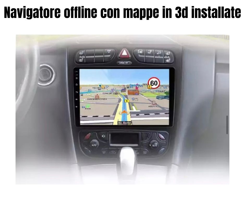 AUTORADIO MERCEDES CLK/C W 203 W209 2000-2005 ANDROID