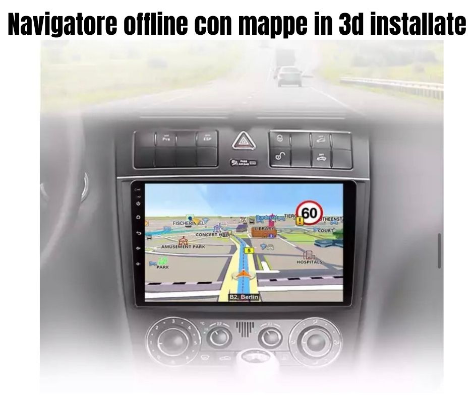 AUTORADIO MERCEDES CLASSE C W203 2005-2009 ANDROID