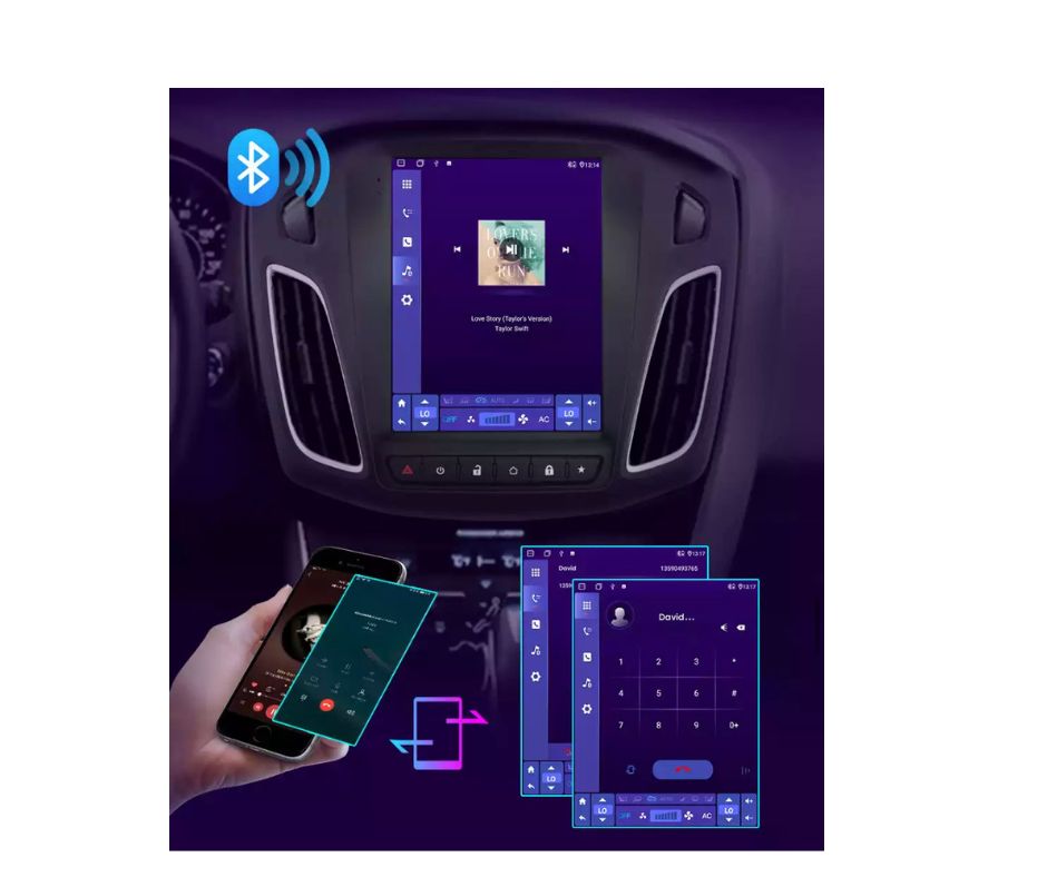 Autoradio android FORD FOCUS 2012-2017 stile Tesla