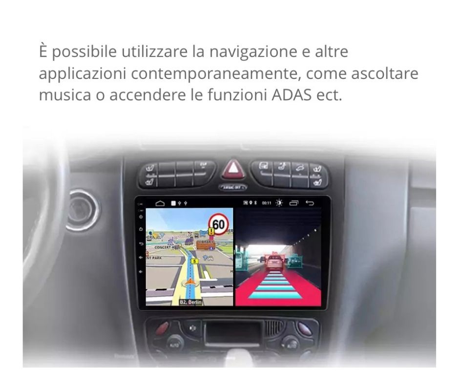 AUTORADIO MERCEDES CLK/C W 203 W209 2000-2005 ANDROID