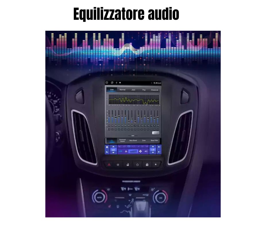 Autoradio android FORD FOCUS 2012-2017 stile Tesla