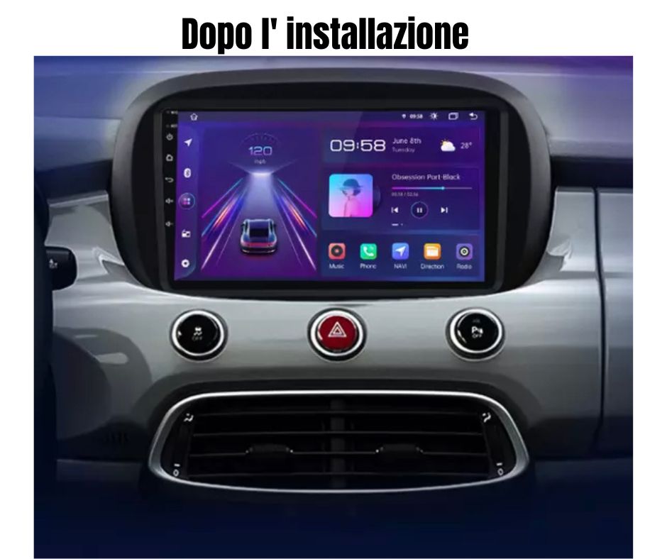 AUTORADIO FIAT 500X 2014-2020 ANDROID 12