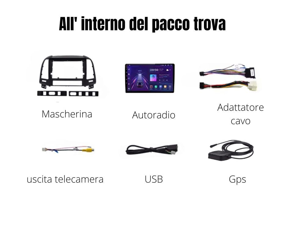 AUTORADIO HYUNDAY SANTA FE 2006-2012 ANDROID