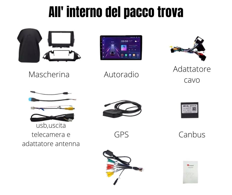 AUTORADIO ANDROID  PER FORD ESCAPE e FORD KUGA 2013-2016