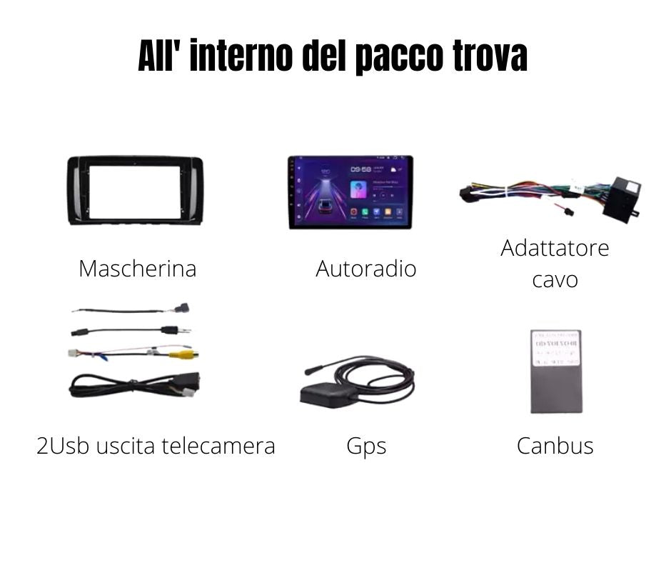 AUTORADIO MERCEDES R W251 R300 2005-2017 ANDROID