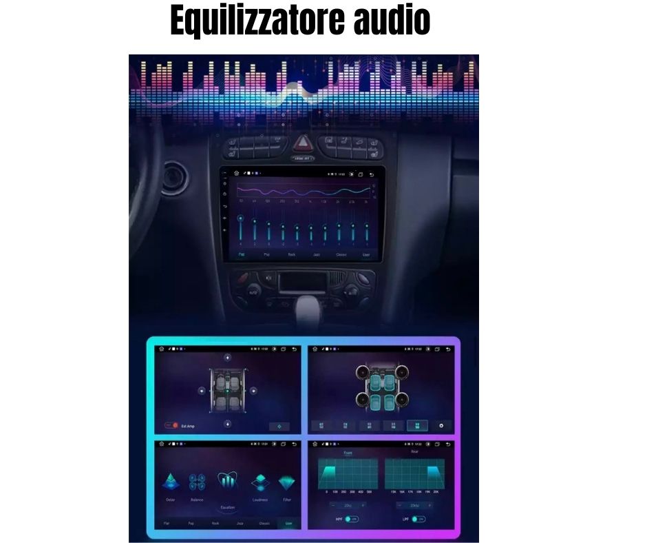 AUTORADIO MERCEDES CLK/C W 203 W209 2000-2005 ANDROID