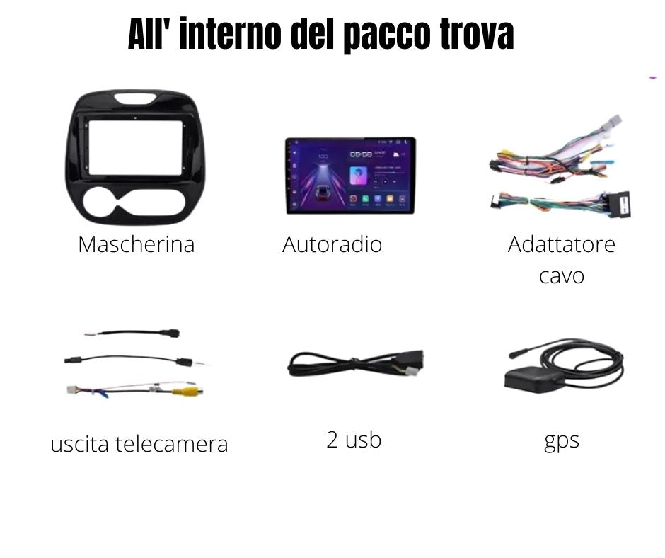 Autoradio Android 12 Renault Captur 2016-2019