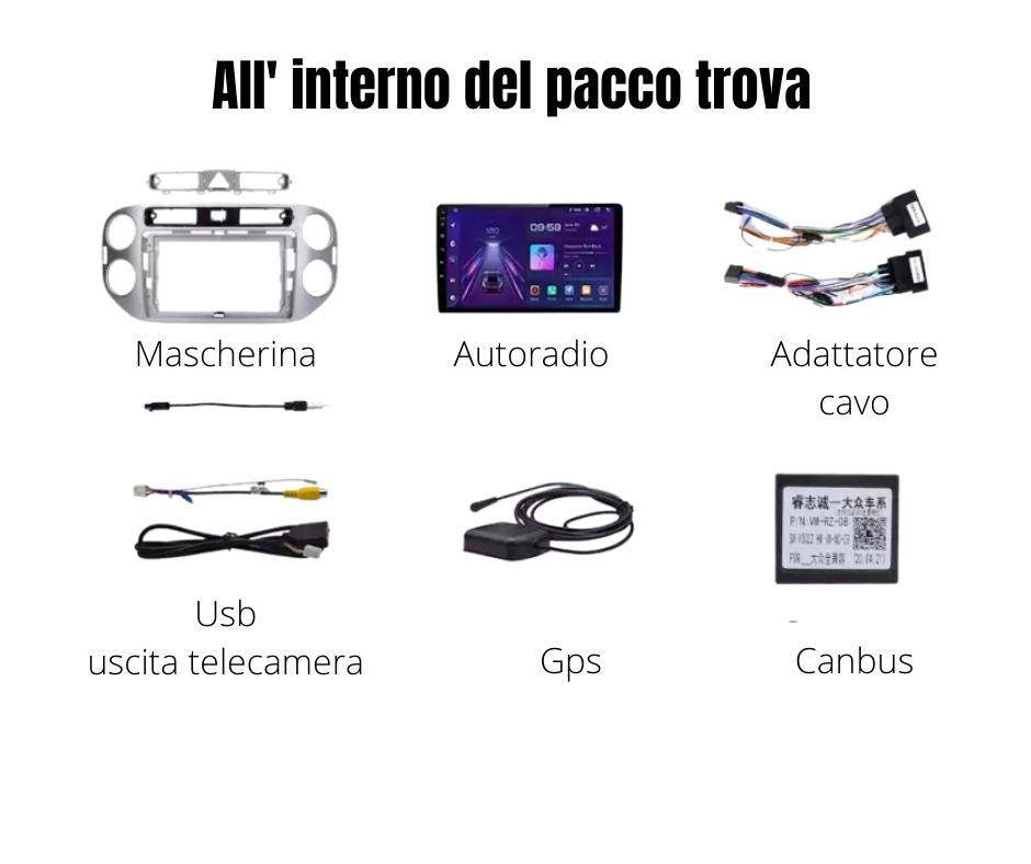 AUTORADIO TIGUAN 2006-2016 ANDROID
