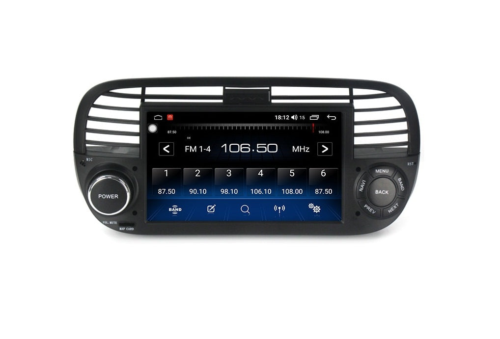 AUTORADIO ANDROID PER FIAT 500 2009-2015