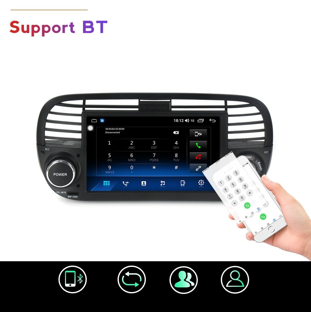 AUTORADIO ANDROID PER FIAT 500 2009-2015