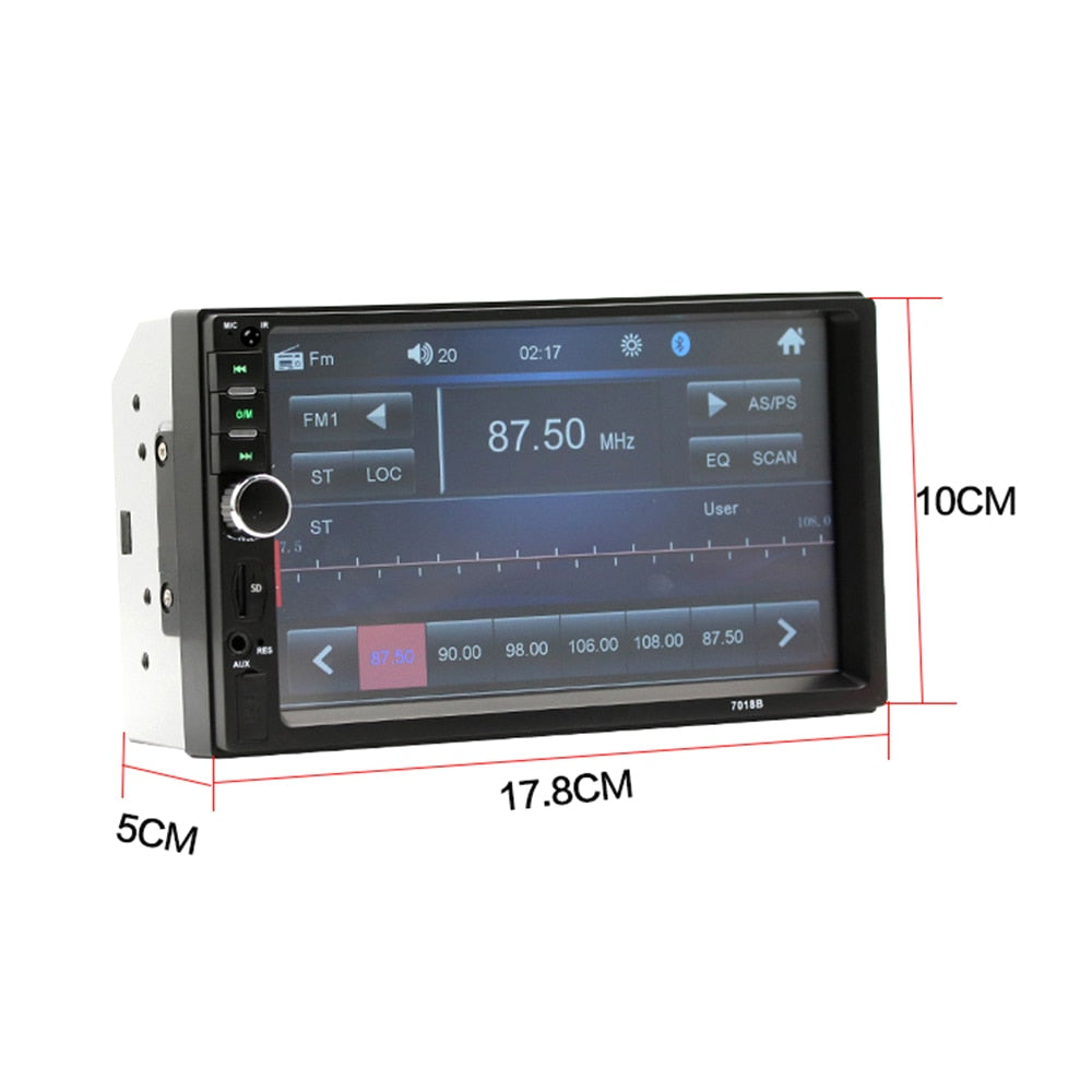 AUTORADIO 2 DIN 7 " BT/USB/SD CARD/AUX/MP5