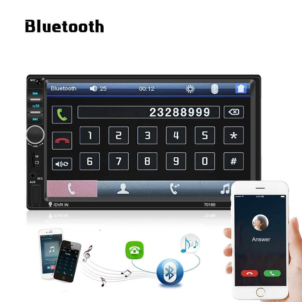 AUTORADIO 2 DIN 7 " BT/USB/SD CARD/AUX/MP5