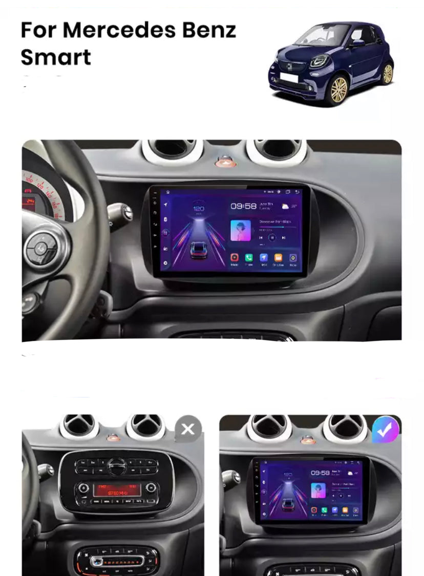 AUTORADIO SMART 453 ANDROID  DAL 2014-2020