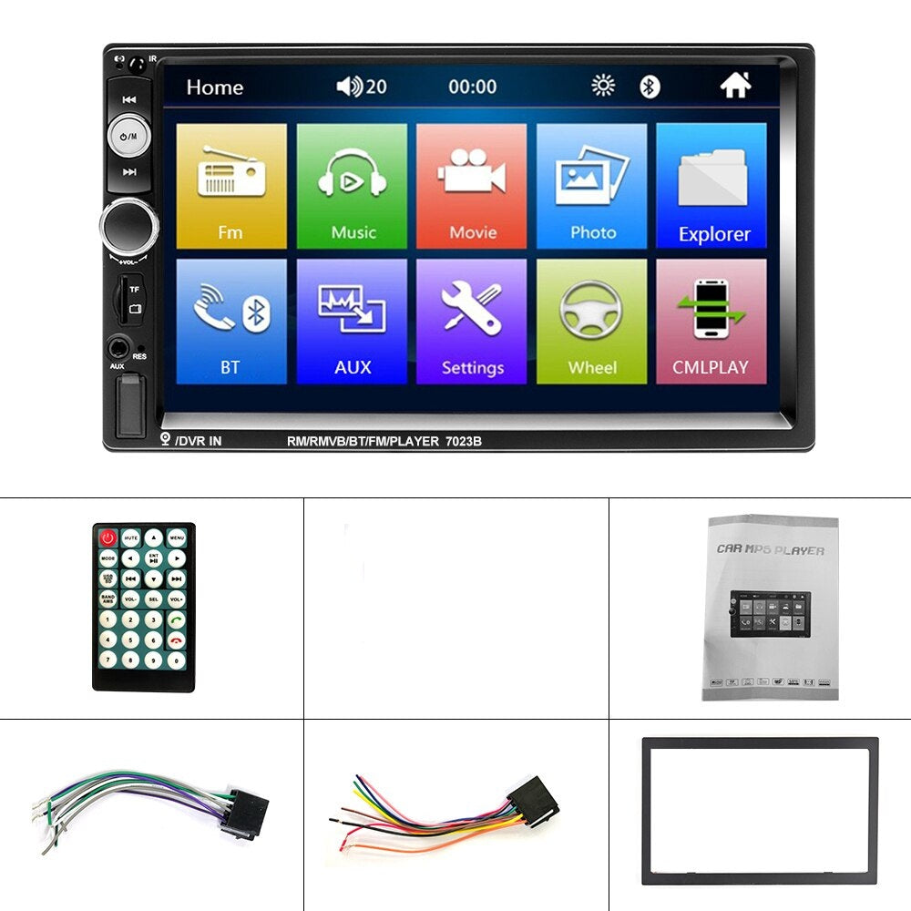 AUTORADIO 2 DIN 7 " BT/USB/SD CARD/AUX/MP5