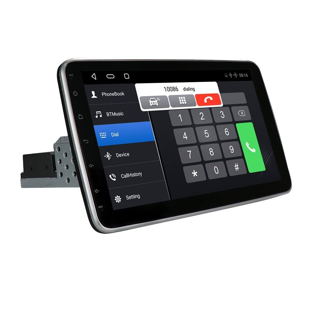 AUTORADIO 1 DIN UNIVERSALE PER TUTTE LE AUTO. CON SCHERMO REMOVIBILE , ROTAZIONE 360°, INCLINAZIONE 30°