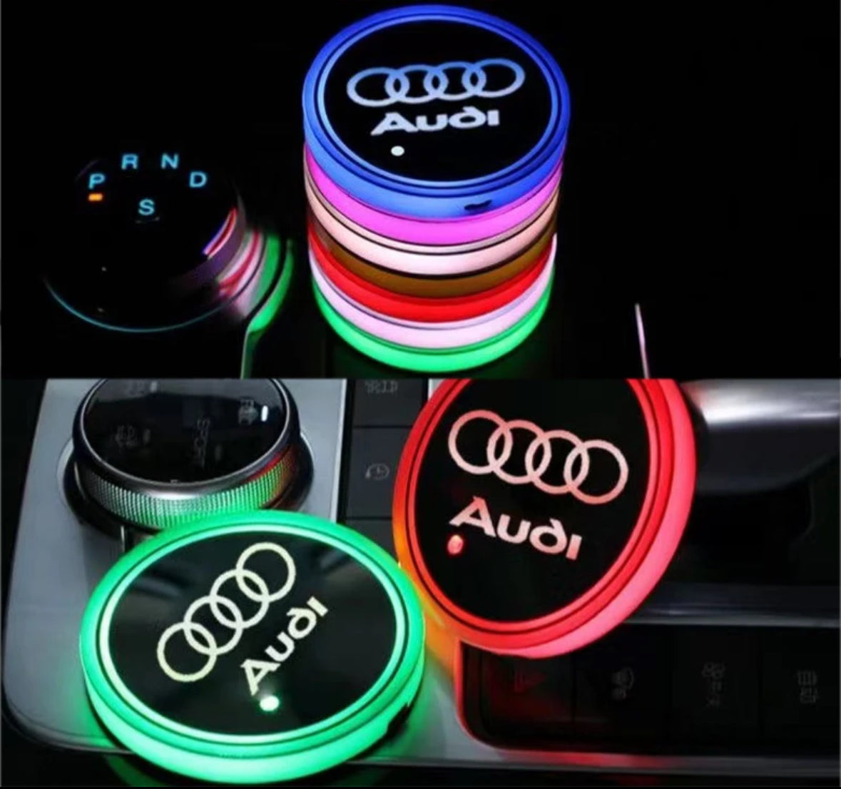 Tappetino antiscivolo retroilluminato RGb per Audi SLINE A3 A4 B8 B9 A6 C5 C6 C7 A7 Q5 A5 A8 8V RS6 R8 S1 S2 S3 S4