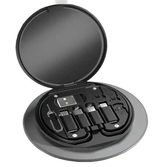 60W Type-C a USB C a Micro USB per l'illuminazione Kit adattatore di ricarica rapida per IPhone 14 13 12 Pro OTG Converter Multi Storage Box