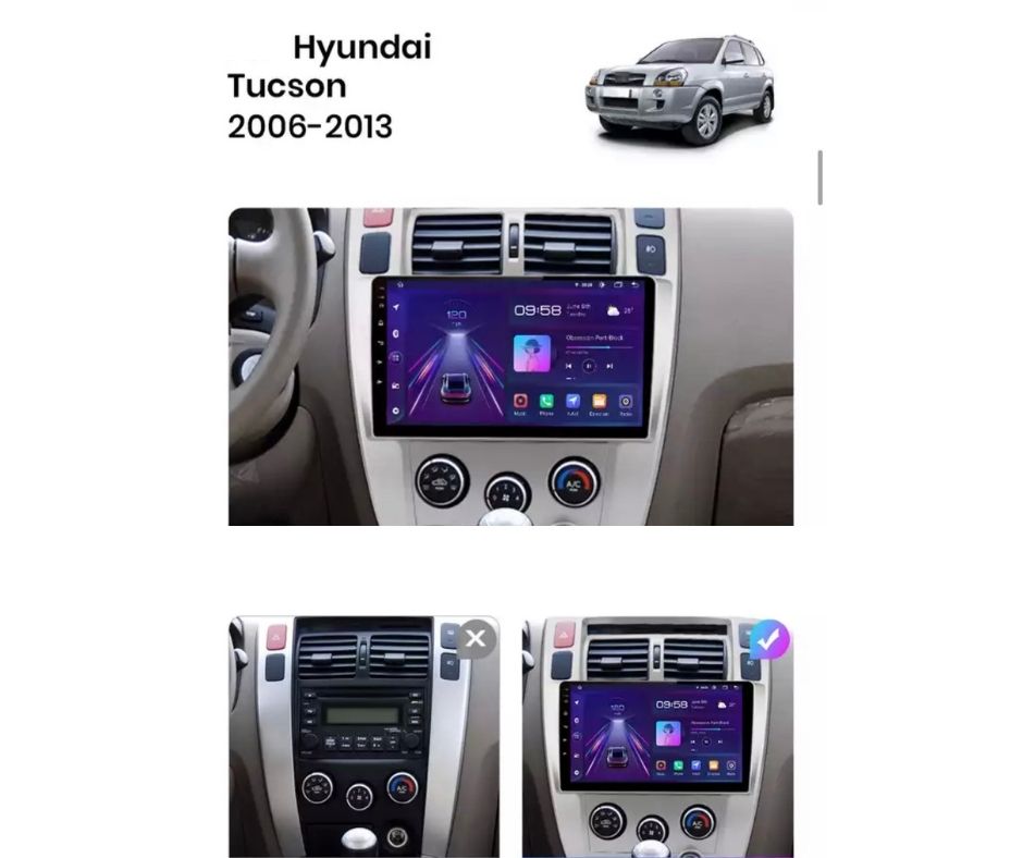 AUTORADIO HYUNDAI TUCSON 2006-2013 ANDROID