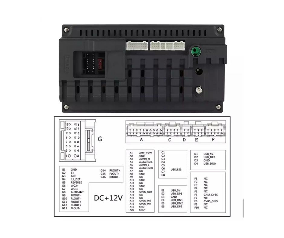 AUTORADIO FORD C-MAX/ CONNECT/ FIESTA/ FUSION/ GALAXY/ KUGA/ MONDEO/ S-MAX/ TRANSIT/ FOCUS