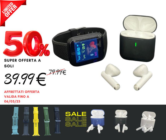 SMART WHATCH & AURICOLARI WIRILESS